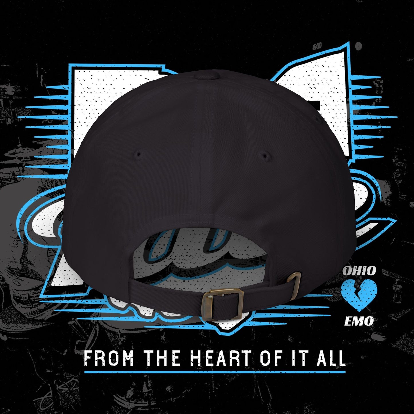 Rabbit Hole Hat - Embroidered - Black